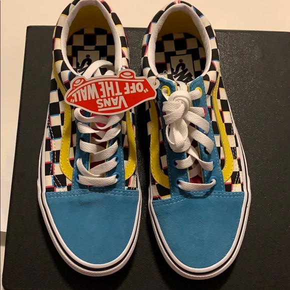 crazy check old skool vans